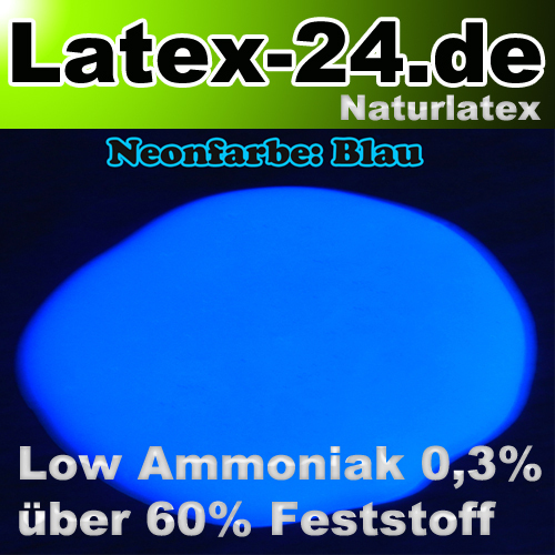 Flüssiglatex Neon Blau Low Ammoniak 100ml