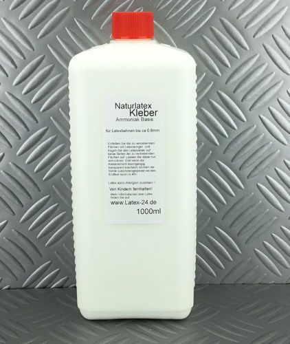 Naturlatex Kleber Latexmilch Ammoniak Basis 1 Liter bis 0,6 mm Latexbahnen