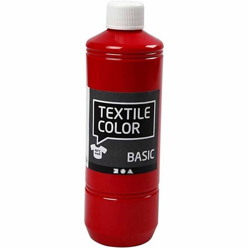 Basic Color Textilfarbe Stoffmalfarbe 500ml Rot
