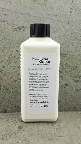 Naturlatex Kleber Latexmilch Ammoniak Basis 250ml  bis 0,6 mm Latexbahnen